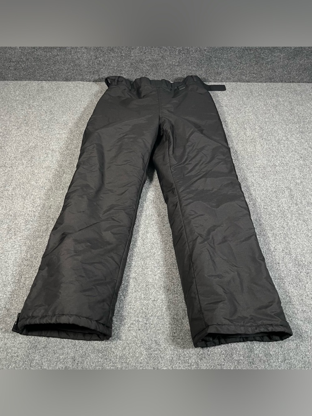 Vintage White Stag Ski Pants Mens L Black 90s Nylon Insulated Water Resistant